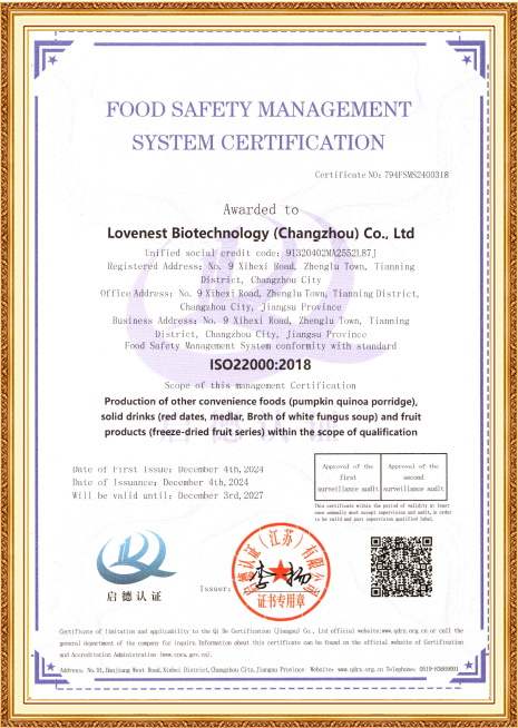 ISO 22000:2018-sertifisering